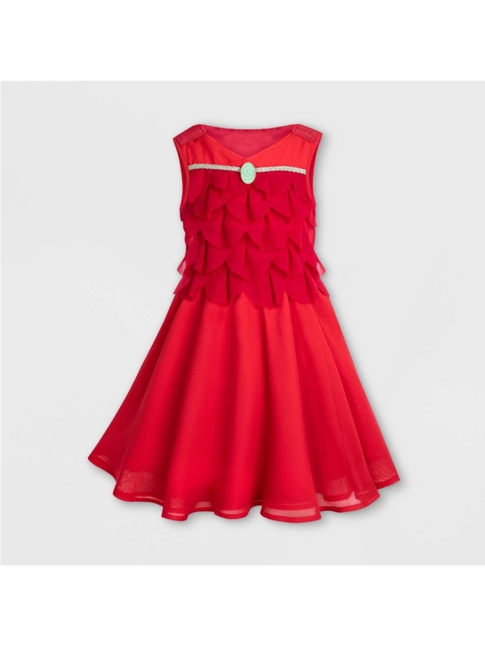 Disney Adaptive Sleeveless Red dress inspired by Moana